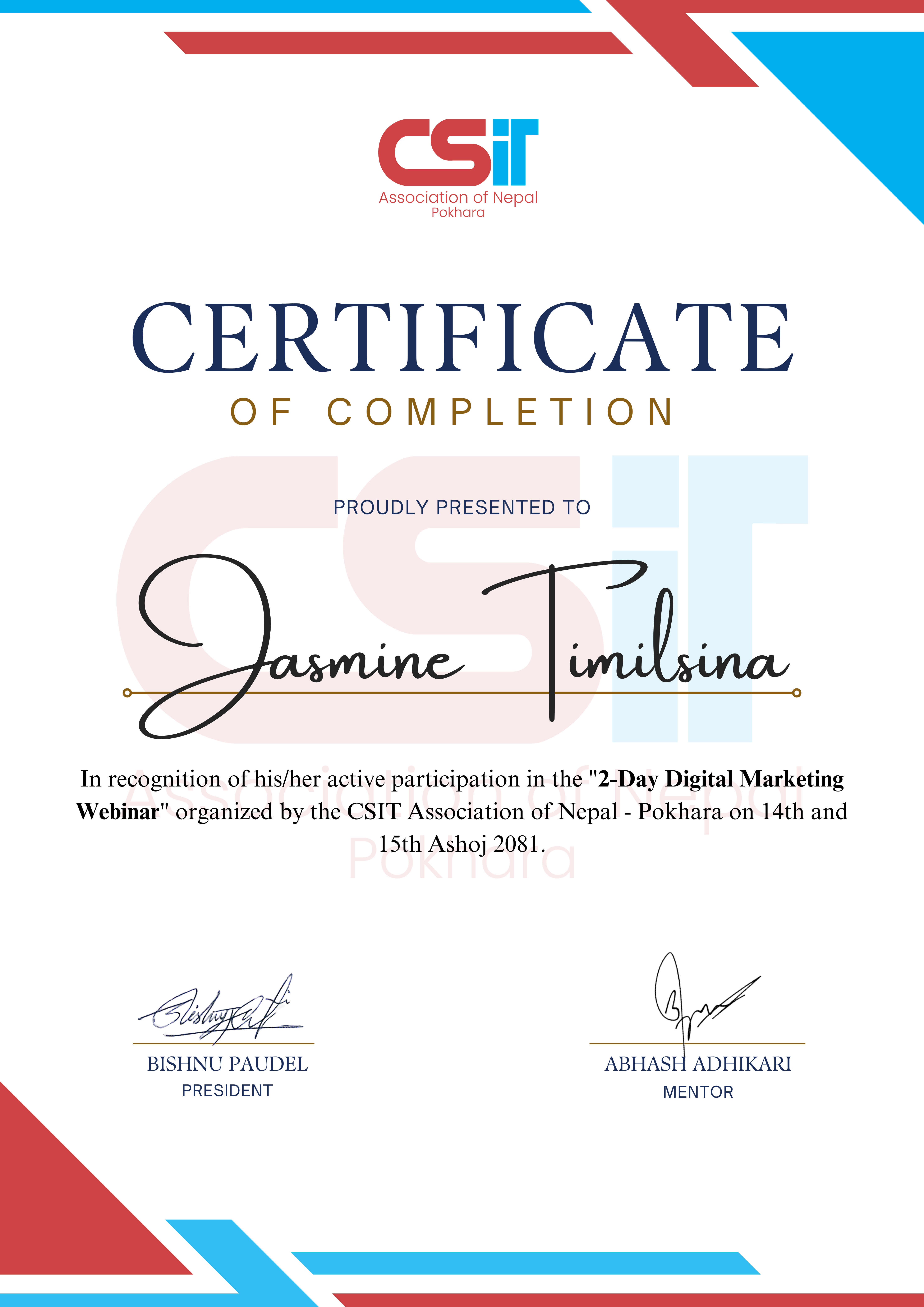 Digital Marketing Certificate
